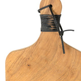 Roman Leather Serving Board Set