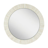 Aurora Round Bone Mirror