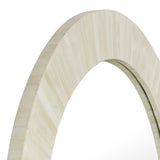 Aurora Round Bone Mirror
