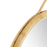 Cally 29" Round Rattan Mirror