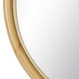 Cally 29" Round Rattan Mirror