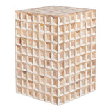 Thea Bone Inlay Square Stool