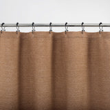 Suhana Contrast Tweed Buttonhole Shower Curtain in Dusty Terracotta