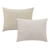 Veyre Global Geometric Comforter Set in Mushroom, Set of 3