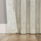 Correo Gradient Ombre Semi-Sheer Rod Pocket Curtain Panel in Linen