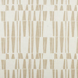 Ediz Geometric Blocks Buttonhole Shower Curtain in Taupe