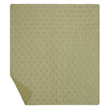 Malone Luxe Channeled Velvet Quilt Set in Sage Green, Set of 3