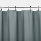 Merrow Puckered Wave Buttonhole Shower Curtain in Mineral