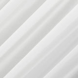 Nahla 100% Cotton Sheer Rod Pocket Curtain Panel in White