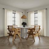 Nahla 100% Cotton Sheer Rod Pocket Curtain Panel in Ivory