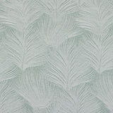 Coppa Leaf Motif Magnetic Closure 100% Blackout Back Tab Curtain Panel in Sage Green