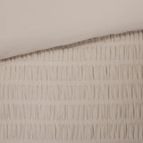 Noriah Ruched Stripe Comforter Set in Stone, Set of 3