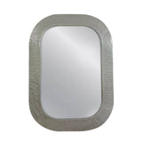 Eva Textured Metal Rectangular Mirror