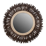 Hapsala Rattan Round Starburst Mirror