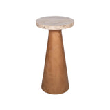 Kayu Petrified Wood Pedestal Table