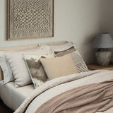 Ember Cotton Rich Boucle Decorative Pillow in Mushroom