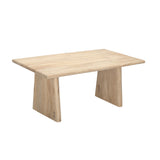 Trapezium Plank Wood Coffee Table