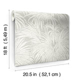 Neutral Cassava Palm Peel & Stick Wallpaper