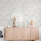 Neutral Cassava Palm Peel & Stick Wallpaper