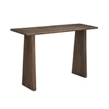 Trapezium Plank Wood Console Table