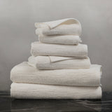 Denbrook Jacquard Texture Bath Towel Set in Ivory, Set of 6