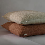 Ember Cotton Rich Boucle Decorative Pillow in Dusty Terracotta