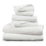 Denbrook Jacquard Texture Bath Towel Set in White, Set of 6