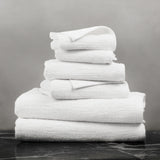 Denbrook Jacquard Texture Bath Towel Set in White, Set of 6