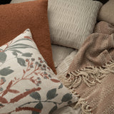 Ember Cotton Rich Boucle Decorative Pillow in Dusty Terracotta