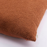 Ember Cotton Rich Boucle Decorative Pillow in Dusty Terracotta