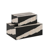 Kamari Geometric Inlay Decorative Nesting Box Set of 2