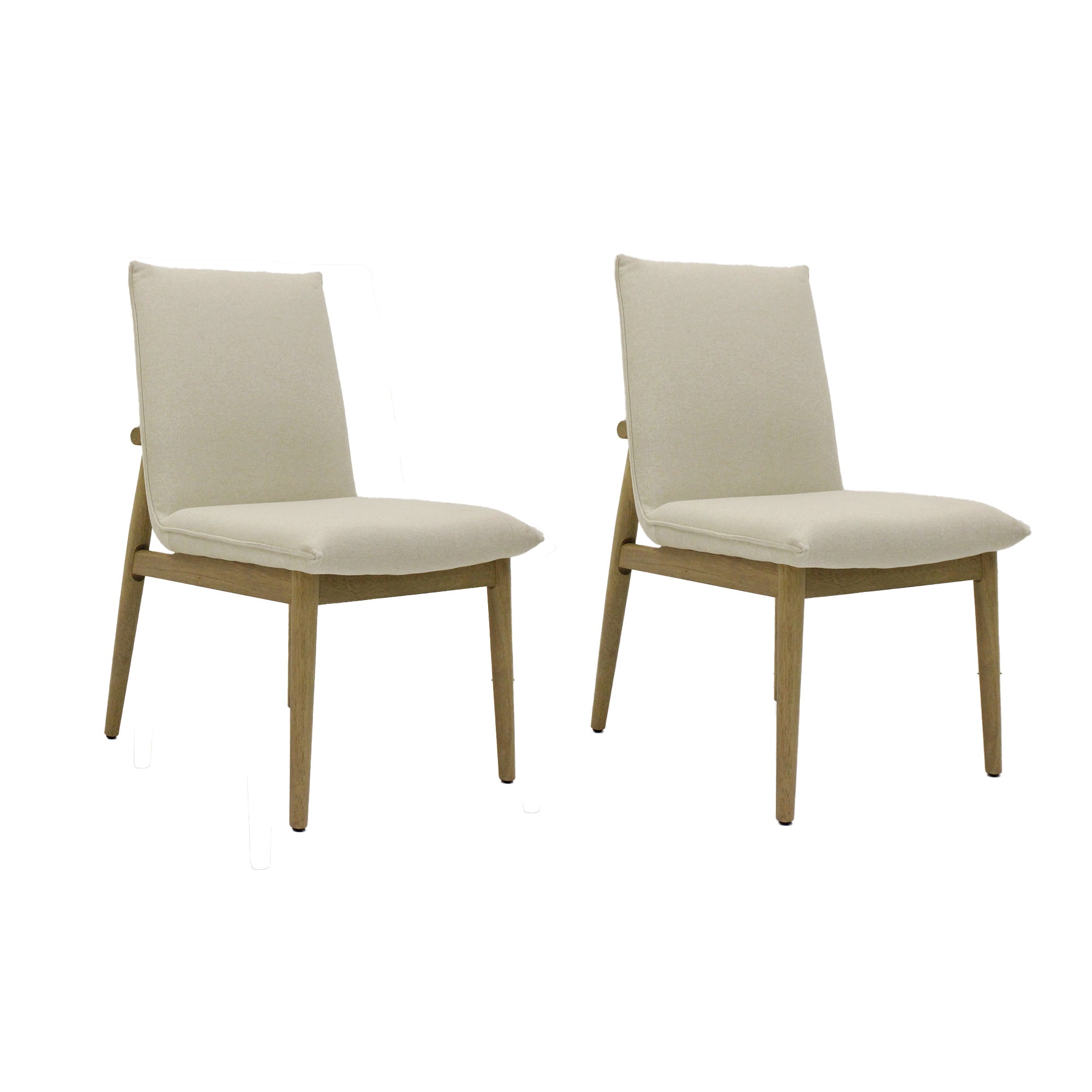 Nova Upholstered Wood Dining Chairs Set of 2