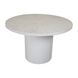 Bianca 48" Round Natural Wood Dining Table
