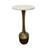 Alto Textured Metal Martini Accent Table