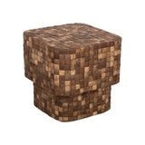 Samoa Square Coconut Shell Side Table